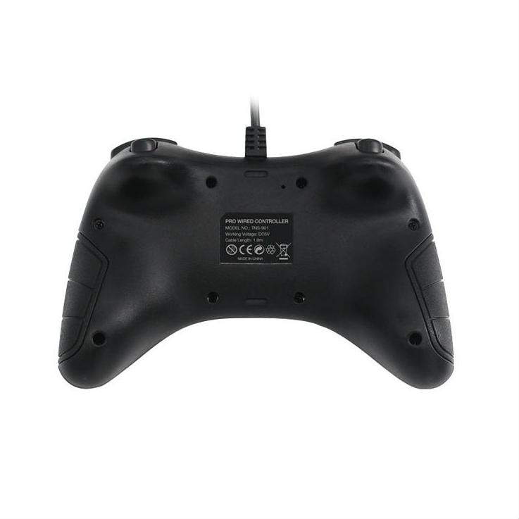 Dobe TNS-901 Pro Wired Controller Gamepad for N-Switch with a male Type-C to USB adapter - Black