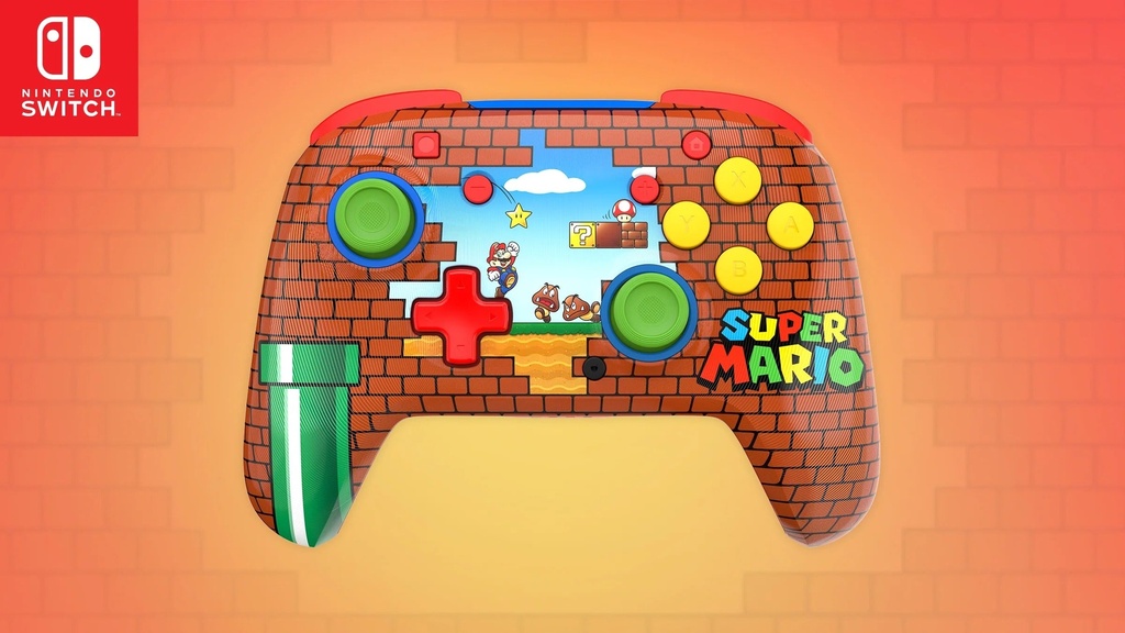Turtle Beach Rematch Mario Bricks Reveal Wireless Controller For Nintendo Switch