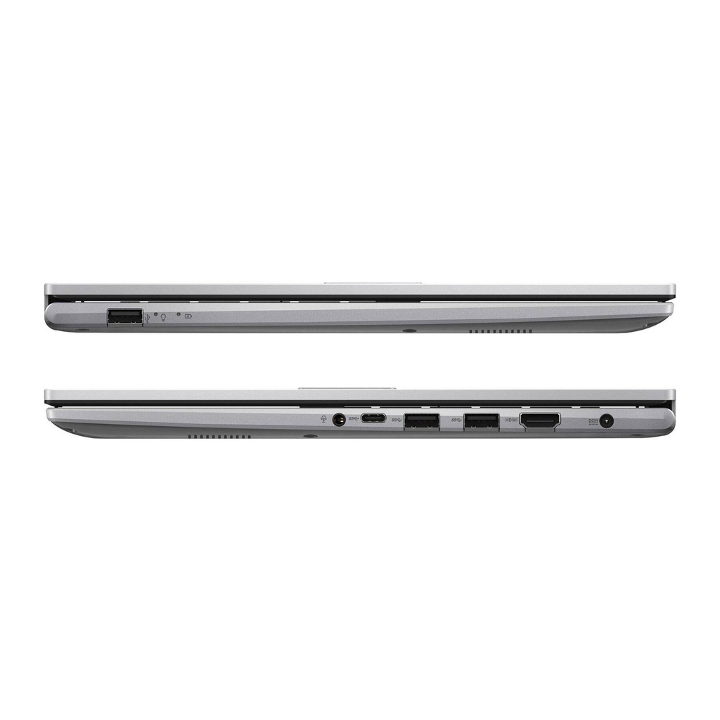 Asus Vivobook X1504VA-BQ4173 Laptop, Intel Core 7 Processor 150U, 8GB RAM, 512GB SSD, Intel Graphics, 15.6" FHD IPS 60Hz Display, English/Arabic Keyboard, Windows 11 Pro (License), Cool Silver | 90NB13Y2-M01TV0