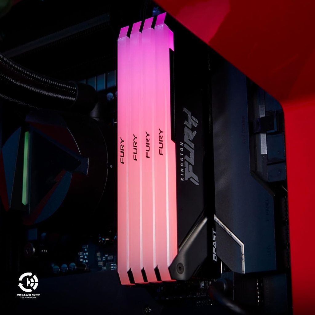 Kingston FURY Beast RGB 64GB (2x32GB) 3600MT/s DDR4 CL18 Memory Kit
