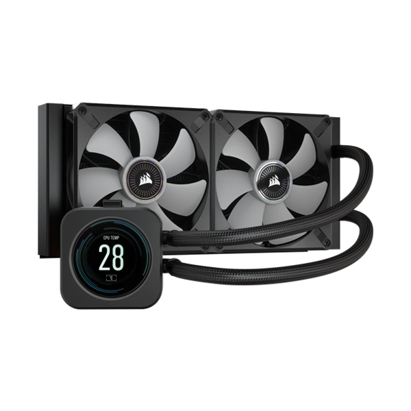 Corsair H100i Elite LCD Display Extreme Performance 240mm Liquid CPU Cooler