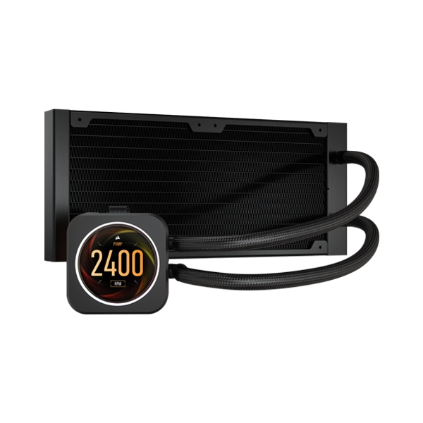 Corsair H100i Elite LCD Display Extreme Performance 240mm Liquid CPU Cooler