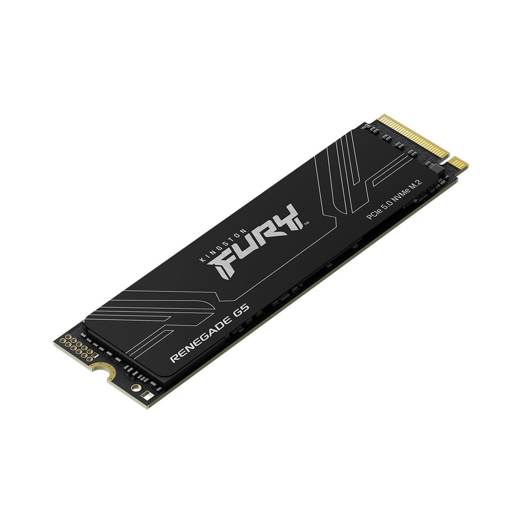 Kingston FURY Renegade G5 PCIe 5.0 NVMe M.2 Internal SSD, 1TB (1024GB) Capacity, Sequential Read / Write 14,200 / 11,000 MB/s, 3D TLC NAND, SM2508 Controller, Black | SFYR2S/1T0