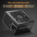 DarkFlash PMT1050 80 Plus Gold Fully Modular 1050W ATX 3.1 & PCIe 5.1 Power Supply - Black