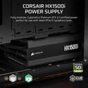 Corsair HXi Series HX1500i 80PLUS PLATINUM High Performance Fully Modular 1500W ATX 3.1 Power Supply -Black