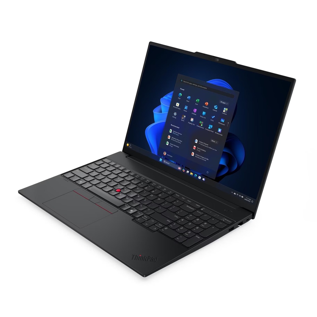 Lenovo ThinkPad E16 Gen 3 Laptop, Intel Core 7 240H Processor, 16GB RAM DDR5, 512GB SSD NVMe, Integrated Intel Graphics, 16" WUXGA IPS 60Hz Anti-glare Display, Backlit English Keyboard, Windows 11 Pro (License) + Free Gift Lenovo 512GB Portable SSD