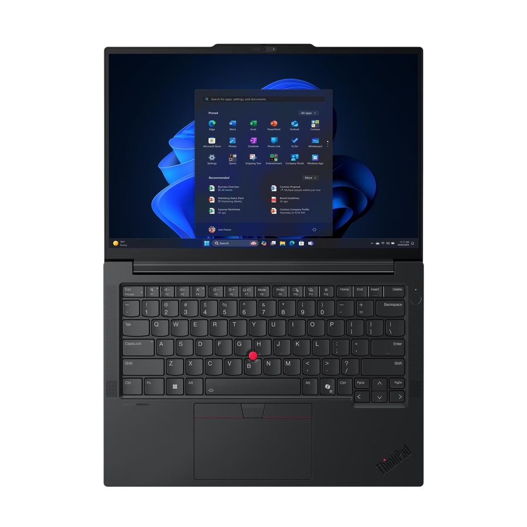 Lenovo ThinkPad E14 Gen 7 Laptop, Intel Core 7 240H Processor, 16GB RAM DDR5, 512GB SSD NVMe, Integrated Intel Graphics, 14" WUXGA (1920x1200) IPS 60Hz Display, Backlit, English Keyboard, Windows 11 Pro (License) + Free Gift Lenovo 512GB Portable SSD