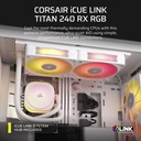 Corsair iCUE Link Titan 240 RX RGB Extreme Performance 240mm Liquid CPU Cooler - White