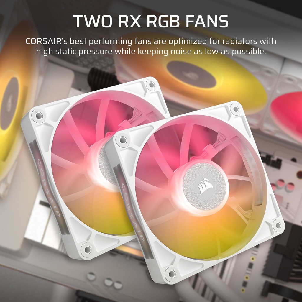 Corsair iCUE Link Titan 240 RX RGB Extreme Performance 240mm Liquid CPU Cooler - White