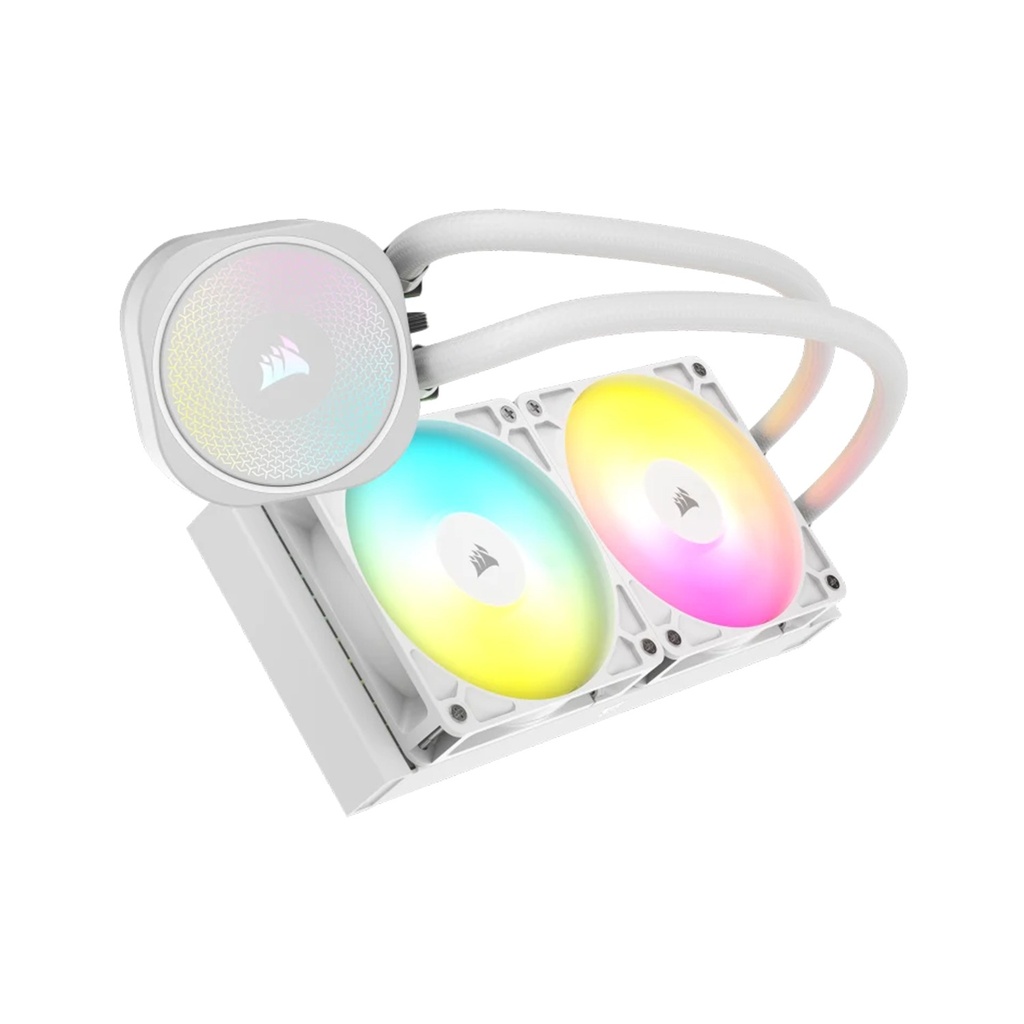 Corsair Nautilus 240 RS ARGB Performance 240mm Liquid CPU Cooler - White