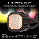 Corsair Nautilus 240 RS ARGB Performance 240mm Liquid CPU Cooler - Black