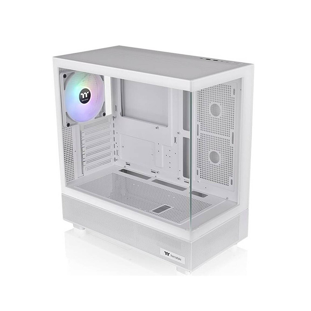 Thermaltake View 270 TG ARGB M-ATX PC Case, Tempered Glass Front and Left Panels, Supports up to 360mm Radiator, 1* CT140 ARGB Preinstalled Fan, USB Type-C x 1, USB 3.0 x 2, Snow | CA-1Y7-00M6WN-03