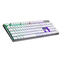 Cooler Master SK653 Full Sized Wireless/Bluetooth RGB Mechanical Keyboard With Low Profile Clicky Blue Switch - White