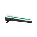 Cooler Master SK653 Full Sized Wireless/Bluetooth RGB Mechanical Keyboard With Low Profile Clicky Blue Switch - White