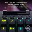 Razer BlackWidow V4 Pro Wired Mechanical Gaming Keyboard: Yellow Mechanical Switches, Linear & Silent, Doubleshot ABS Keycaps, Command Dial, Programmable Macros - Chroma RGB - Black