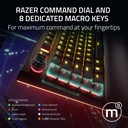Razer BlackWidow V4 Pro Wired Mechanical Gaming Keyboard: Yellow Mechanical Switches, Linear & Silent, Doubleshot ABS Keycaps, Command Dial, Programmable Macros - Chroma RGB - Black