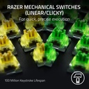 Razer BlackWidow V4 Pro Wired Mechanical Gaming Keyboard: Yellow Mechanical Switches, Linear & Silent, Doubleshot ABS Keycaps, Command Dial, Programmable Macros - Chroma RGB - Black