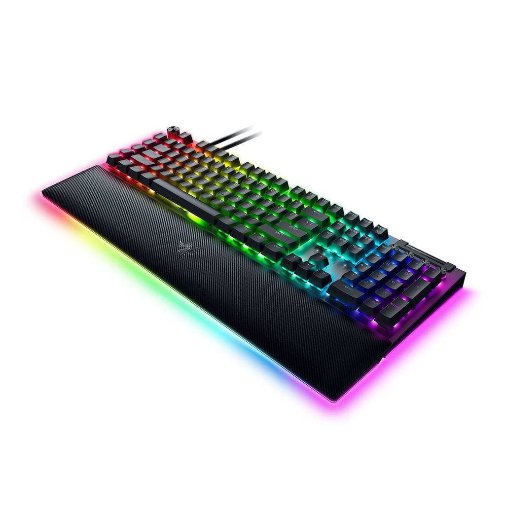 Razer BlackWidow V4 Pro Wired Mechanical Gaming Keyboard: Green Mechanical Switches Tactile & Clicky, Doubleshot ABS Keycaps, Command Dial, Programmable Macros - Chroma RGB - Black