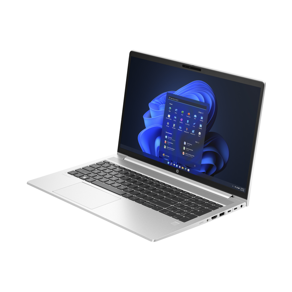HP ProBook 450 G10 FHD Laptop, Intel Core i7-1355U Processor, 8GB DDR4 RAM, 512GB NVMe SSD, Integrated Intel Iris Xᵉ Graphics, 15.6" FHD IPS Display, Windows 11 Pro (License) - Pike Silver Aluminum