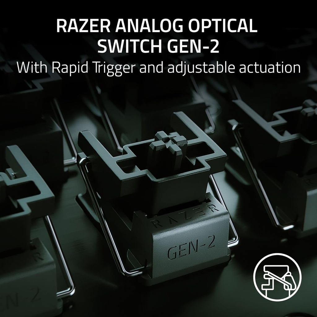 Razer Huntsman V3 Pro TKL Gaming Keyboard: Analog Optical Switches, Rapid Trigger & Adjustable Actuation, Media Keys & Dial, Doubleshot PBT Keycaps - Wrist Rest - Black