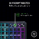 Razer Pro Type Ergo Wireless/Wired/BT 2.4GH Split Ergonomic RGB Keyboard - Black