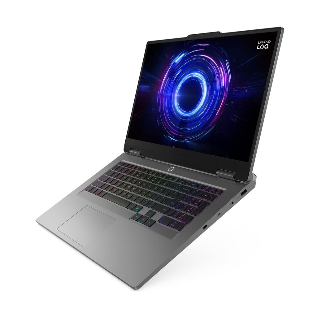 Lenovo LOQ 17IRX10, Intel Core i7-14700HX Processor, 16GB RAM DDR5, 512GB SSD NVMe, RTX 5060 8GB Graphics, RGB Backlit Keyboard, 17.3’’ FHD IPS 165Hz Display, Windows 11 Pro (License), Luna Grey + Free Gift Lenovo Laptop Bag