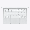 Apple MacBook Neo 13'', A18 Pro Chip with 6-Core CPU, 5‑Core GPU, 8GB unified Memory, 256GB SSD, Liquid Retina display, Magic Keyboard Without Touch ID(English & Arabic) - Silver