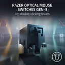 Razer DeathAdder V3 Pro Ultra-Lightweight Wireless/Wired Ergonomic Esports Mouse Up to 90 Hours Battery Life - Black