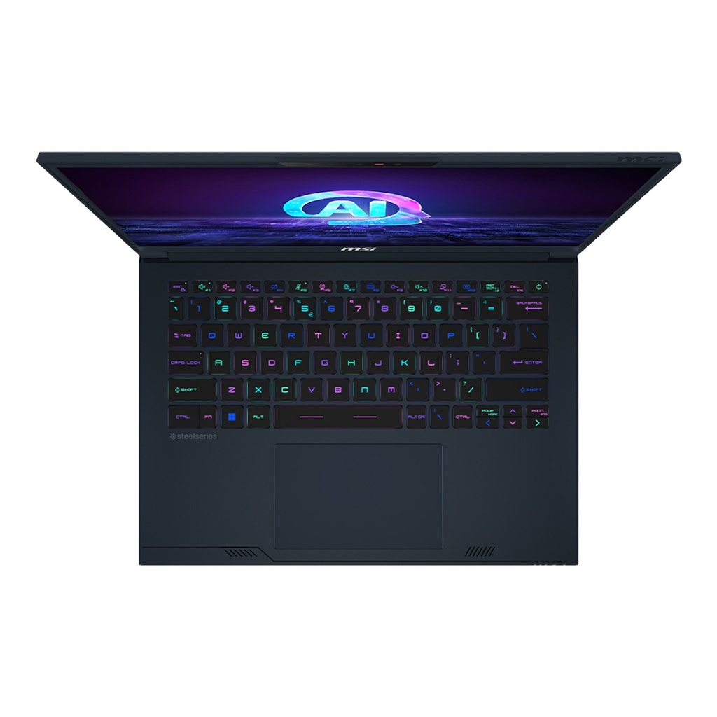 MSI Stealth 14 AI Studio A1VFG-091US Gaming Laptop, Intel Core Ultra 9 185H Processor, 32GB DDR5 RAM, 1TB NVMe SSD, RTX 4060 8GB VGA, 14" FHD IPS 165Hz Display, Per-Key RGB Keyboard, Windows 11 Home, Star Blue | 9S7-14K212-091