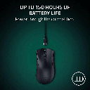 Razer DeathAdder V4 Pro Wireless Gaming Mouse: 56g Lightweight - HyperSpeed Wireless Gen-2 - Optical Scroll Wheel - Optical Switches Gen-4 - Focus Pro 45K Sensor Gen-2 - Up to 150 Hr Battery, White | RZ01-05330200-R3G1