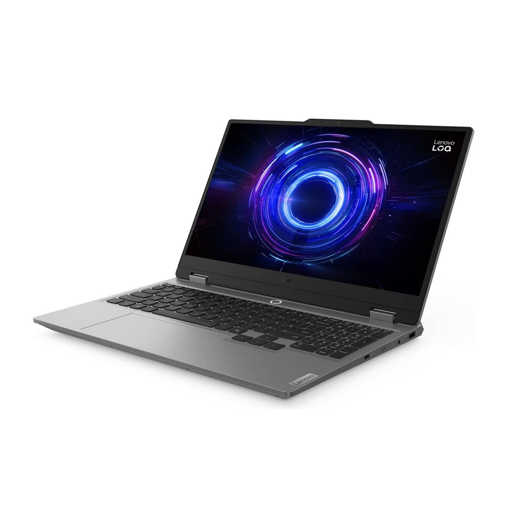 Lenovo Loq 15IRX9 Gaming Laptop, Intel Core i7-13650HX Processor, 16GB DDR5 RAM, 512GB NVMe Gen4 SSD, RTX 3050 6GB Graphics, 15.6" FHD IPS 144Hz Display, White Backlit Keyboard, Windows 11 Pro License, Luna Grey + Free Gift Lenovo Laptop Bag