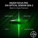 Razer Basilisk V3 Pro 35K Fully Customizable Wireless/ Bluetooth Wired Ergonomic Gaming Mouse, Focus Pro 35K Optical Gen-2 Sensor, Up to 210 Hrs on Bluetooth/145 Hrs on Wireless– Black