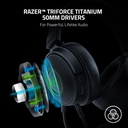 Razer Kraken V3 HyperSense Wired USB Gaming Headset: Haptic Technology, THX Spatial Audio, Detachable HyperClear Cardioid, Passive noise cancellation, For PC, PlayStation, Nintendo Switch - Black
