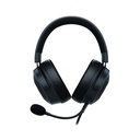 Razer Kraken V3 X Wired USB Gaming Headset: HyperClear Cardioid Mic, Oval Ear Cushions, Hybrid fabric, memory foam ear cushions, USB Type A, Surround sound, Chroma RGB, For PC, PS4 - Black