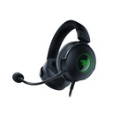 Razer Kraken V3 X Wired USB Gaming Headset: HyperClear Cardioid Mic, Oval Ear Cushions, Hybrid fabric, memory foam ear cushions, USB Type A, Surround sound, Chroma RGB, For PC, PS4 - Black