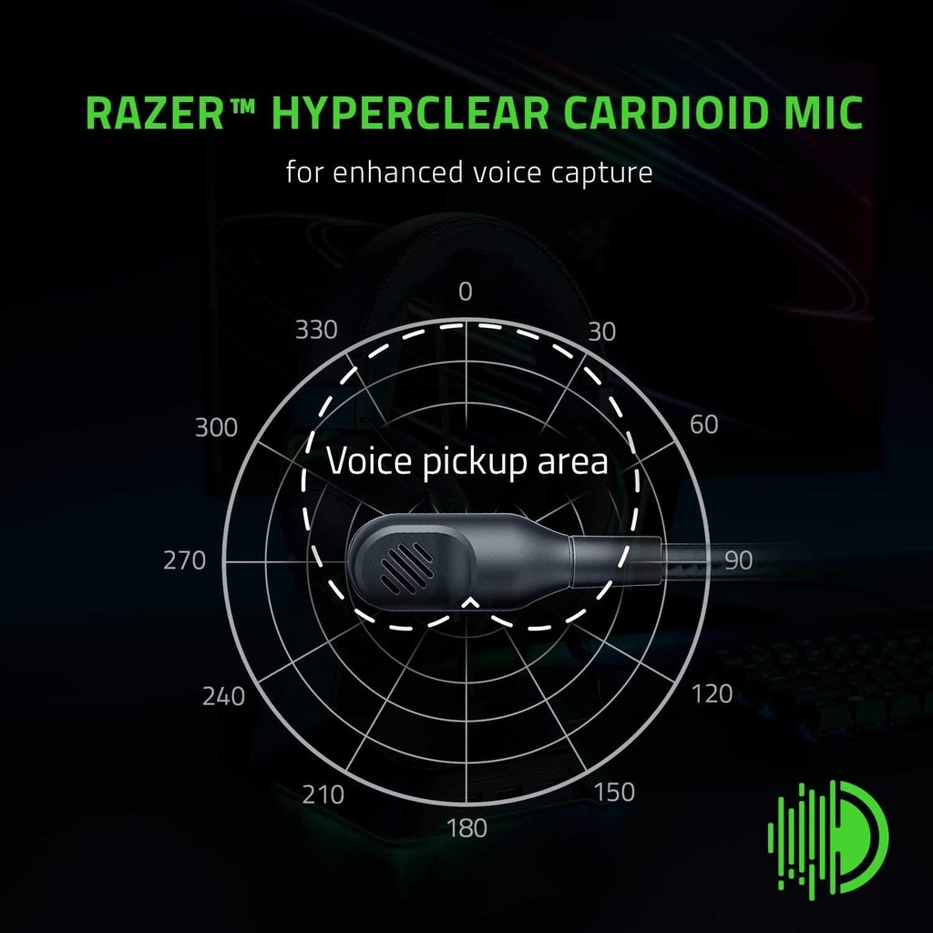 Razer BlackShark V2 X Gaming Headset, 7.1 Surround Sound, 50mm Drivers, Memory Foam Cushion, For PC, PS4, PS5, Switch, Wried 3.5mm Audio Jack, Black | RZ04-03240100-R3U1