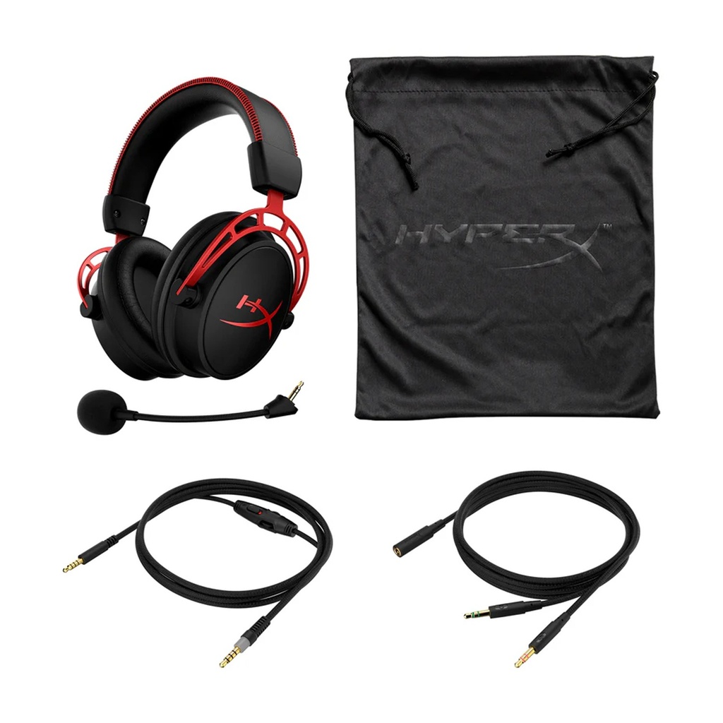 HyperX Cloud Alpha Pro Wired Gaming Headset Dual Chamber Advantage, Memory Form, Noise-Cancelling Mic, For PC, PS5, Xbox Series X|S & Switch
