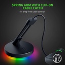Razer Gaming Mouse Bungee V3 Chroma: Drag-Free Wired Mouse Support, for Esports-Level Performance, Weighted Base, Anti-Slip Feet - Classic Black