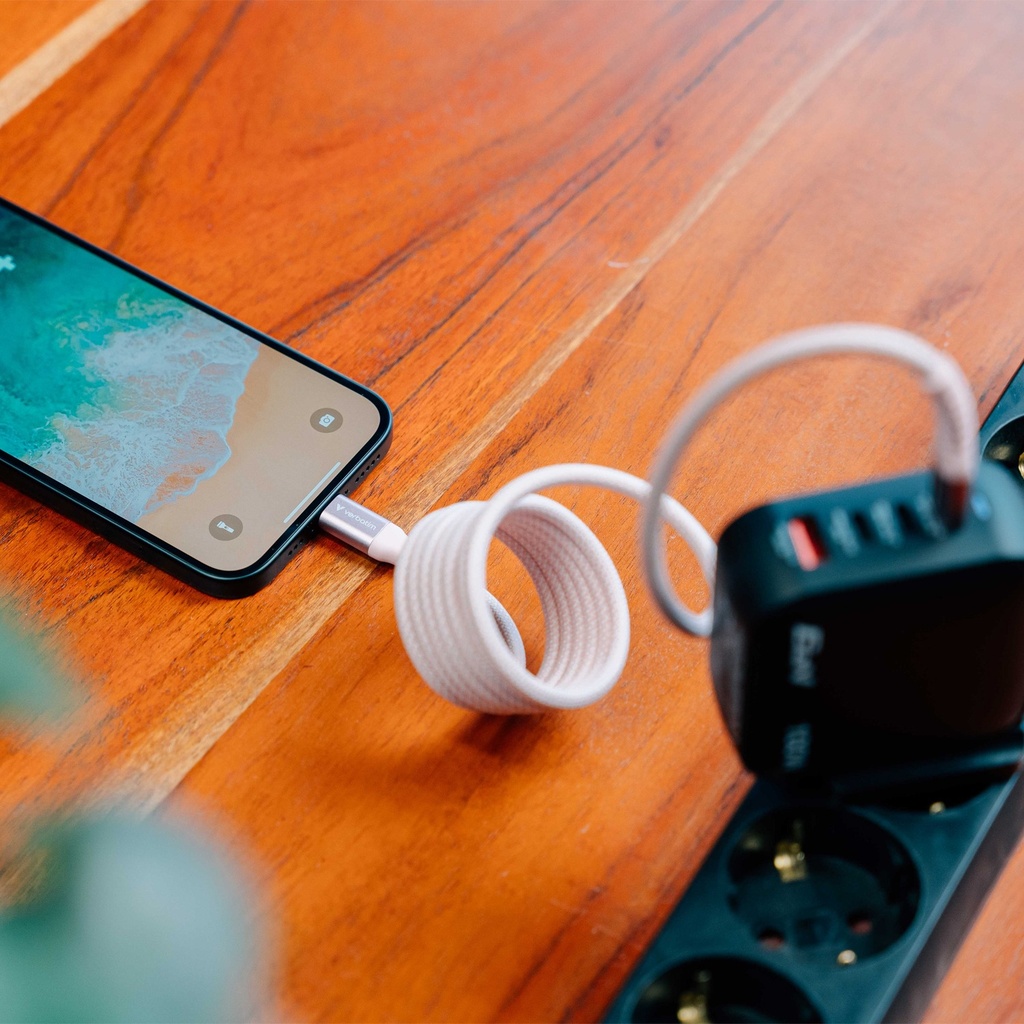 Verbatim Sync & Charge Magnetic Cable USB-C To USB-C 100W|480Mbps (120Cm) - Grey