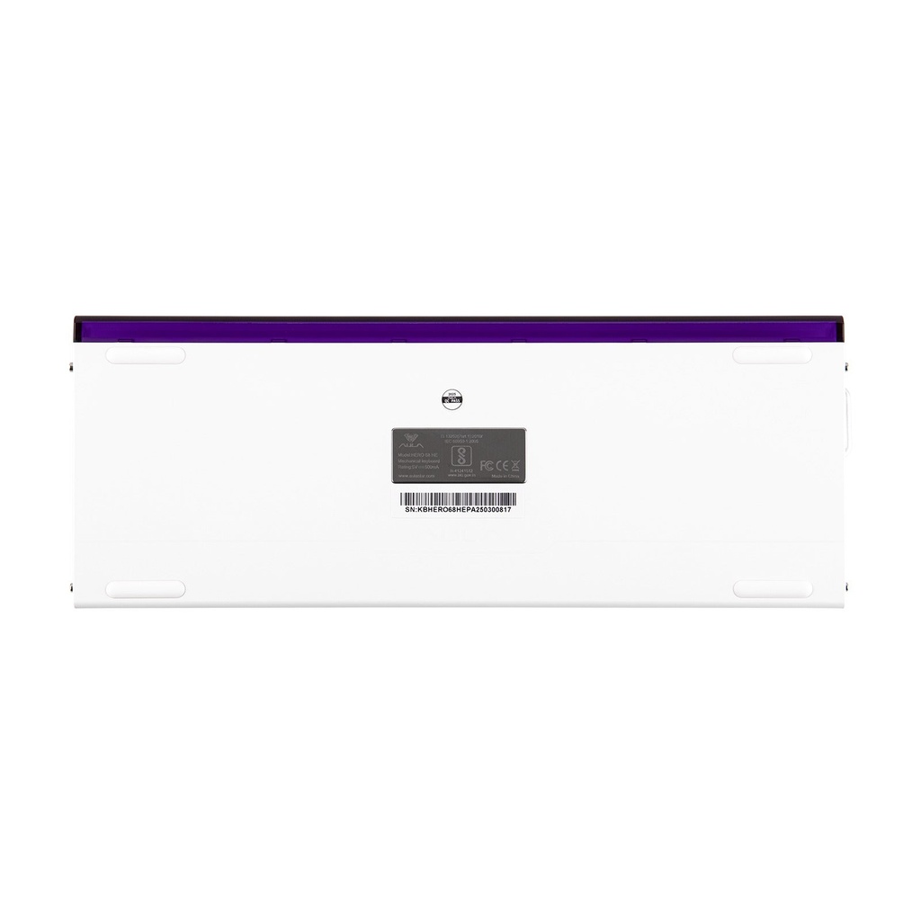 Aula HERO 68HE 68-Key 65% Wired Hot-Swappable Gaming Keyboard Meteor Magnetic Switch - White