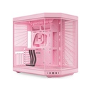 HYTE Y70 Mid Tower Two Panel Front & Left Side Tempered Glass Case without Fan - Strawberry Mlik