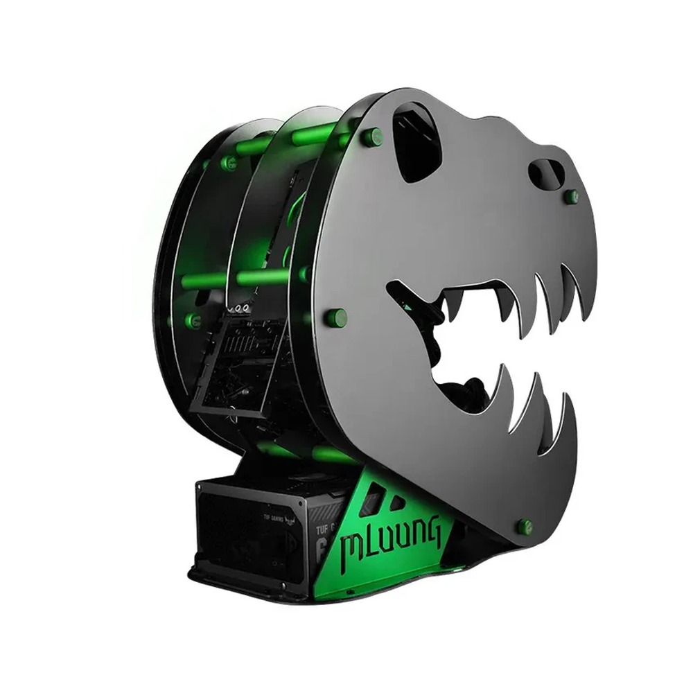 [QF-1600479] MLoong M.Star Dragon M-ATX Mid Tower Gaming PC Case Wih (4 ARGB Fans Included)-Grey