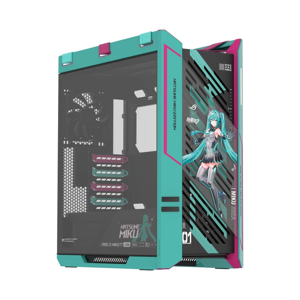 [90DC00W0-B39010] Asus ROG Strix Helios II Hatsune Miku Edition E-ATX Mid Tower Gaming Case (4 Fans Included)