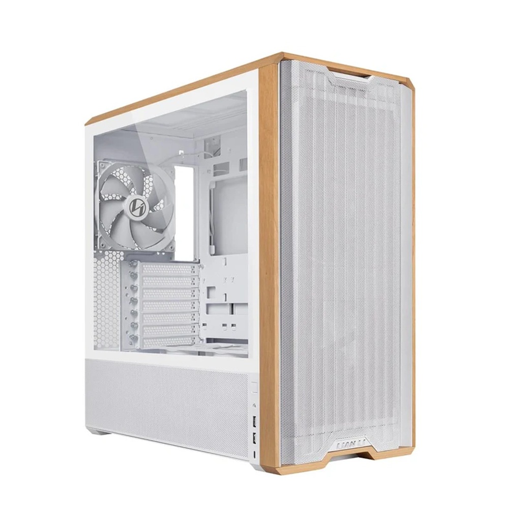 [G99.LAN217W.00] Lian Li Lancool 217 Mid Tower ATX Gaming Case, White (5 Fans Included)