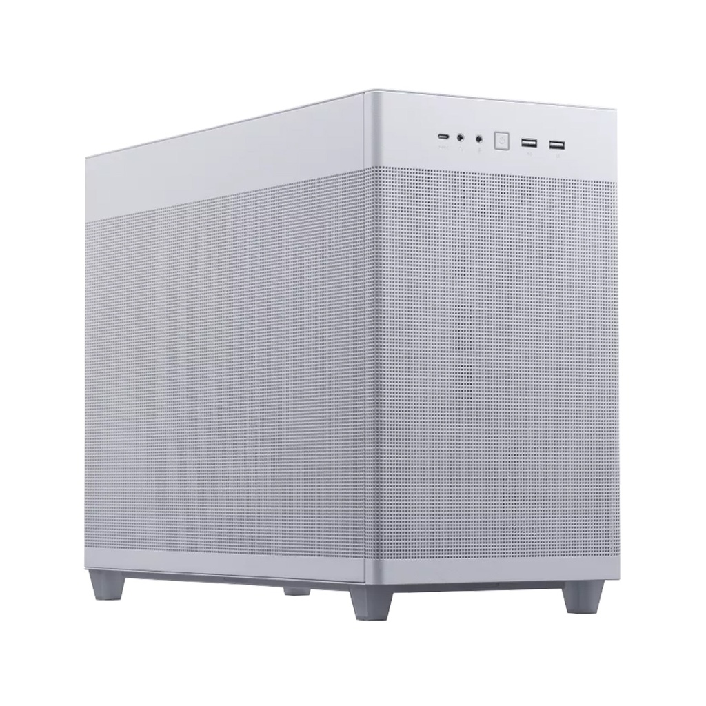 [90DC00G3-B39010] Asus Prime AP201 Micro ATX 33L Left Side Tempered Glass Panel Case Without Fan - White