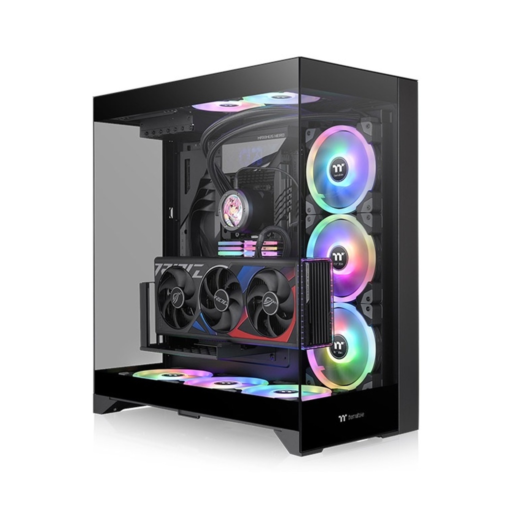 [CA-1Z8-00M1WN-00] Thermaltake CTE E550 TG Mid Tower ATX Case, 3 Tempered Glass Panels Hidden-Connector Motherboard Support Three-Way VGA Installations Dual Chamber Design, Black | CA-1Z8-00M1WN-00
