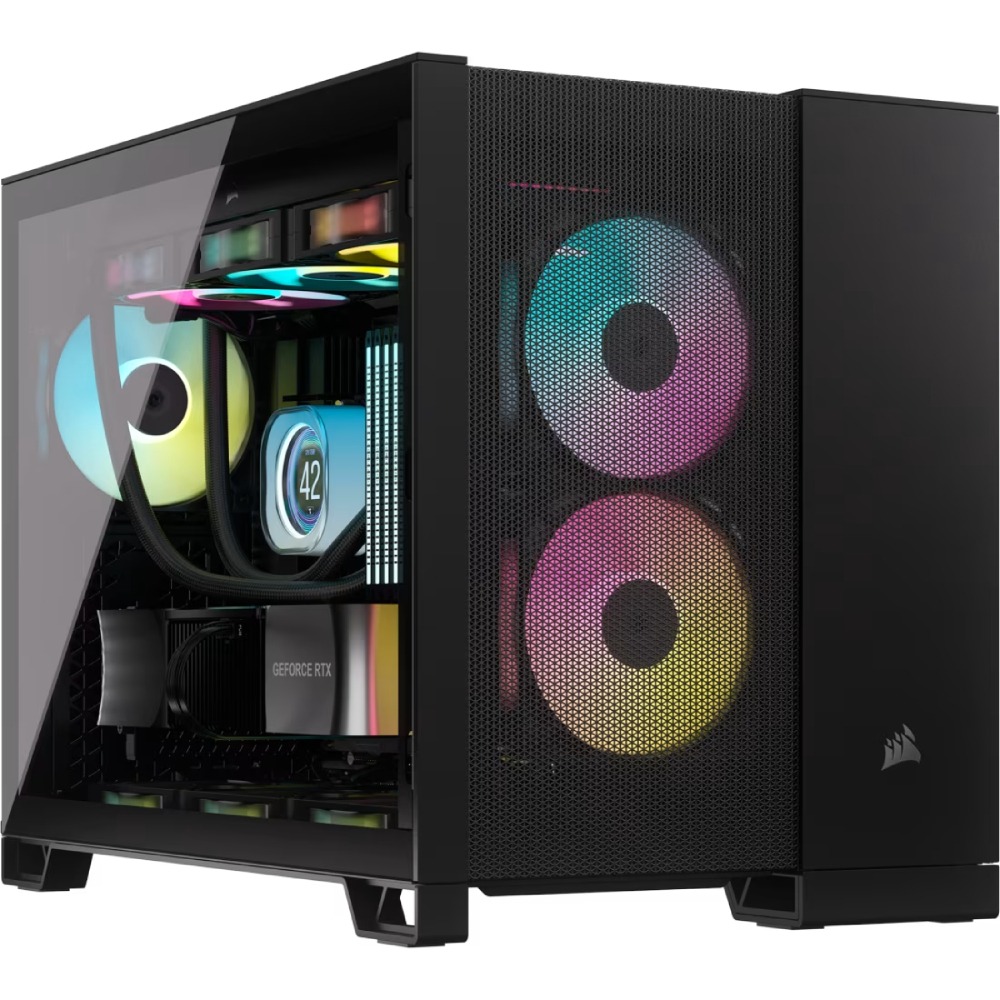 [CC-9011263-WW] Corsair 2500D Airflow Mid-Tower Dual Chamber PC Case - Black