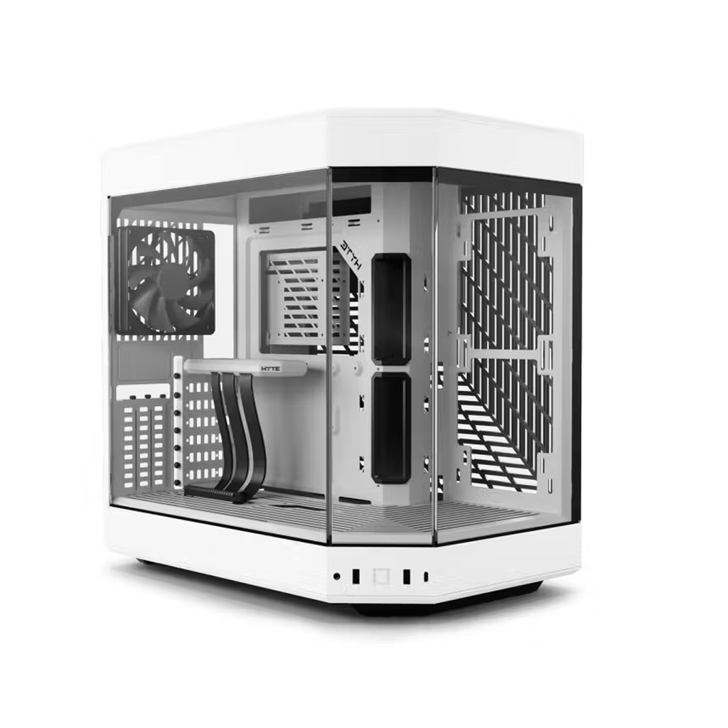 [CS-HYTE-Y60-WW] Hyte Y60 Mid Tower Two Panel Front & Left Side Tempered Glass Case with 3 Fans - White