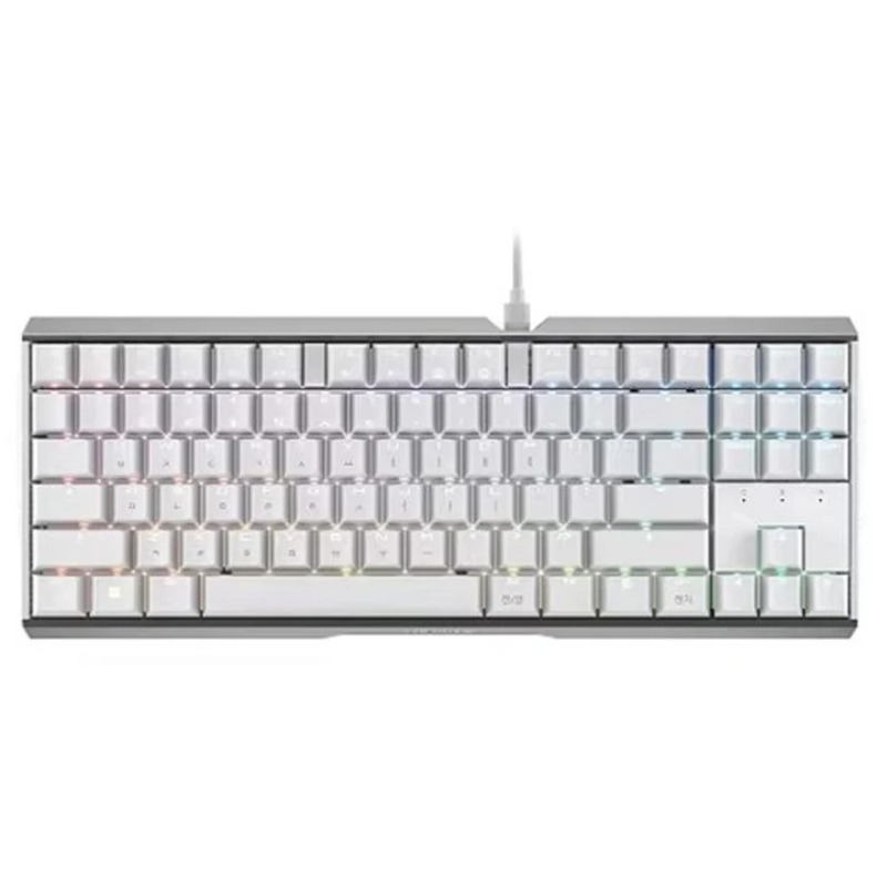 [G80-3877HSAEU-0] CHERRY MX3.0S Blue Switch RGB TKL Mechanical Gaming Keyboard - White