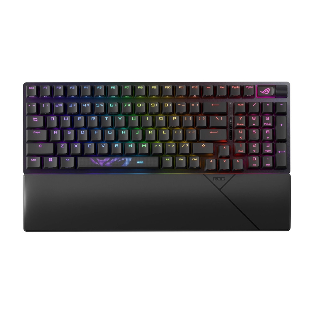 [90MP037A-BKUA01] Asus X901 Rog Strix Scope II 96 Wireless RGB Mechanical Gaming KeyBoard NX Snow Switch Refined Linear - Black